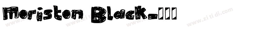 Moriston Black字体转换